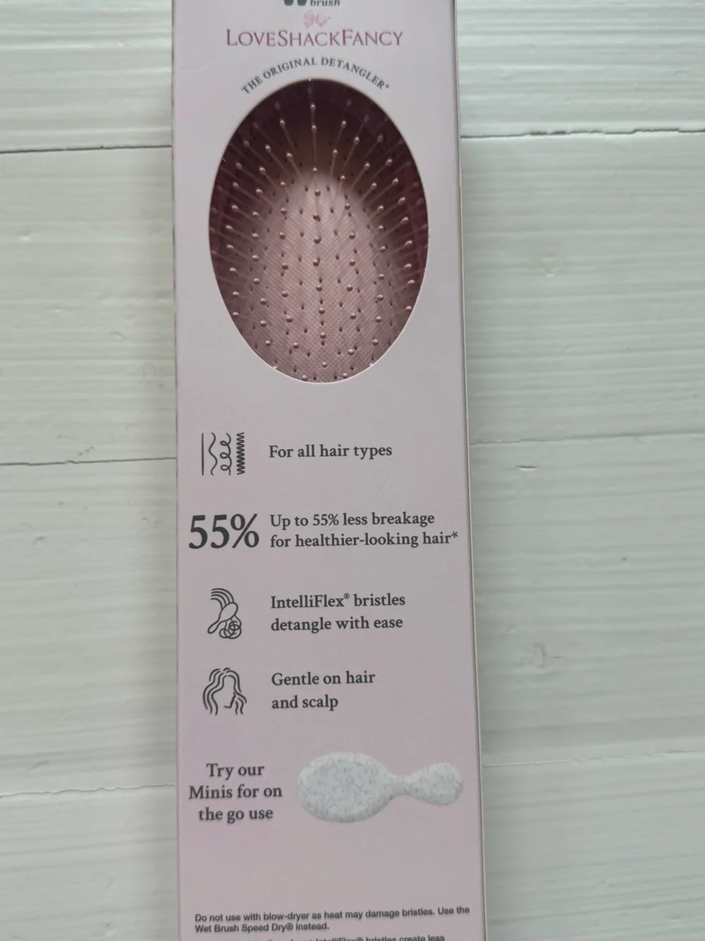 LoveShackFancy x Wet Brush Original Detangler Pink Floral NIB